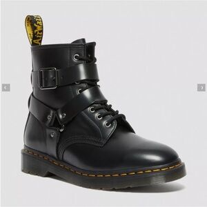 NWOT Dr Martens CRISTOFOR LEATHER HARNESS LACE UP BOOTS
